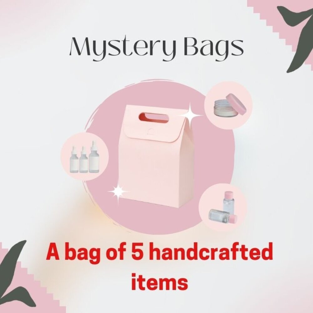 A bag ( box) of 5 beautiful handmade crafted items